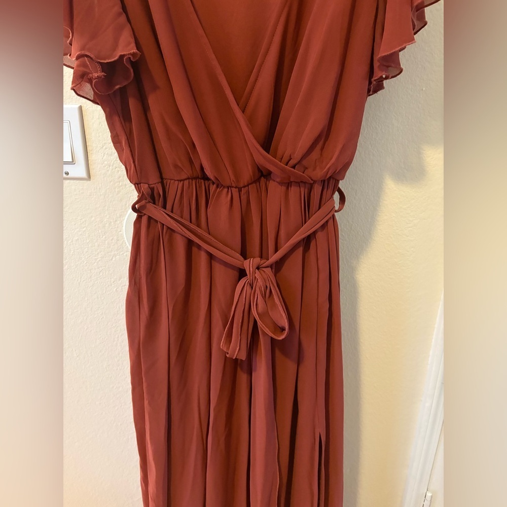 Baltic Born Vaughnie Maxi dress in Burnt Orange - Size  2XL - Picture 5 of 5